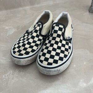 Kids checker vans